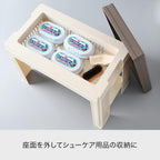 Like-IT Shoe Storage, Entrance Bench, Approx. Width 17.9 x Depth 10.6 x Height 14.0 inches (45.5 x 27 x 35.5 cm), Ivory Made in Japan