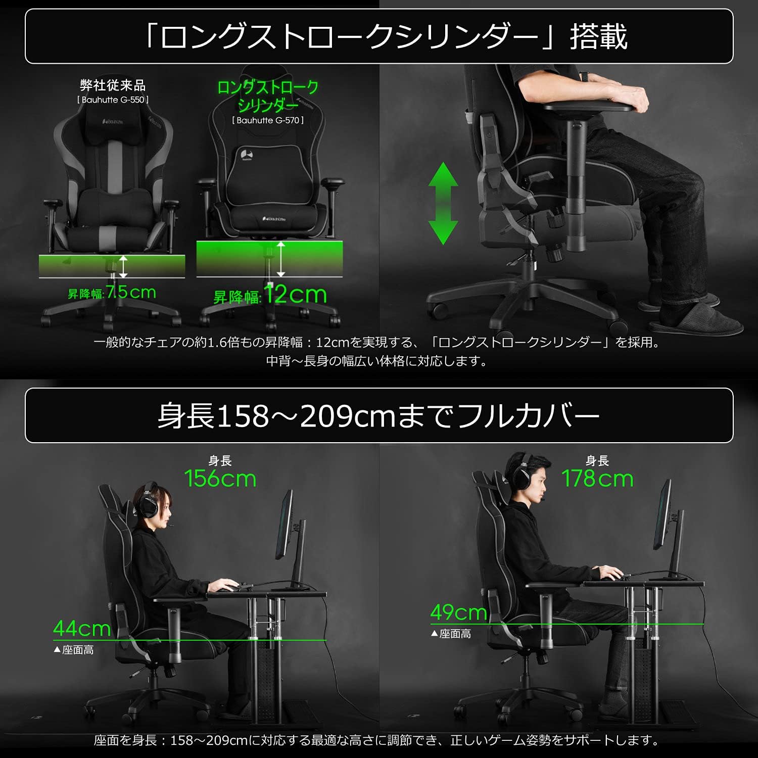 Bauhutte G-570-RD Gaming Chair