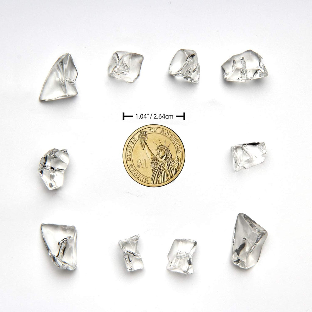 1000Pcs Vase Fillers, Crystal Beads Stones Crafts Small Clear Fake Ice Cubes Acrylic Rock Diamond Stones Clear Rocks Crystals Acrylic for Christmas Decor Home Wedding Birthday Decoration Arts & Crafts