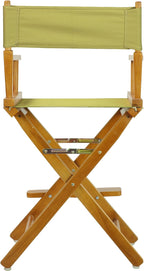 Casual Home 24" Director's Chair Honey Oak Frame-with Olive Canvas, Counter Height