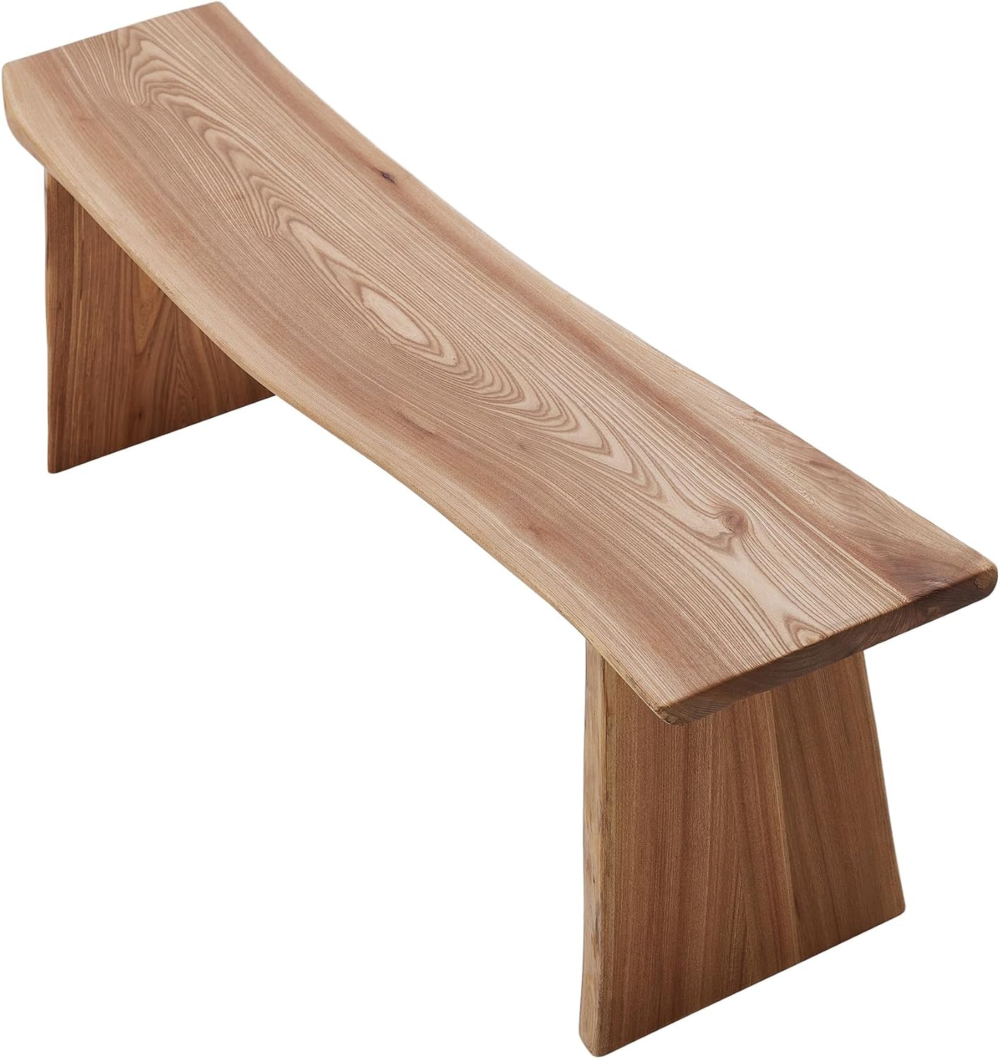 Elm Wood Dining Bench Bedroom BenchesIn Footrest Stool Accent Bench for Entryway Dining Room Living Room Bedroom End of Bed Long 47.6IN