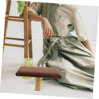 Ergonomic Wooden Chair with Cotton Cloth Cushion, Versatile Use for Office and Home Decor, Stylish Natural Elegance and Unique Aesthetic Design