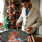 Propik Christmas Wreath Storage Bag 36" - Garland Holiday Container with Clear Window - Tear Resistant Fabric - 2 Pack (36 Inch, Black)