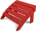 POLYWOOD® Classic Adirondack Ottoman, Sunset Red