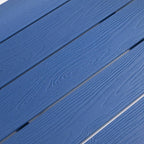 Minimalist Bench for Indoor and Outdoor Use with Durable Dark Blue Finish
