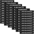 60 Pack Miaozhun Magazine Marking Bands, 5.56 NATO, 223Remington, 300 Blackout, Subsonic, 7.62x39mm, 308Winchester Magazine Caliber Identification