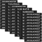 60 Pack Miaozhun Magazine Marking Bands, 5.56 NATO, 223Remington, 300 Blackout, Subsonic, 7.62x39mm, 308Winchester Magazine Caliber Identification