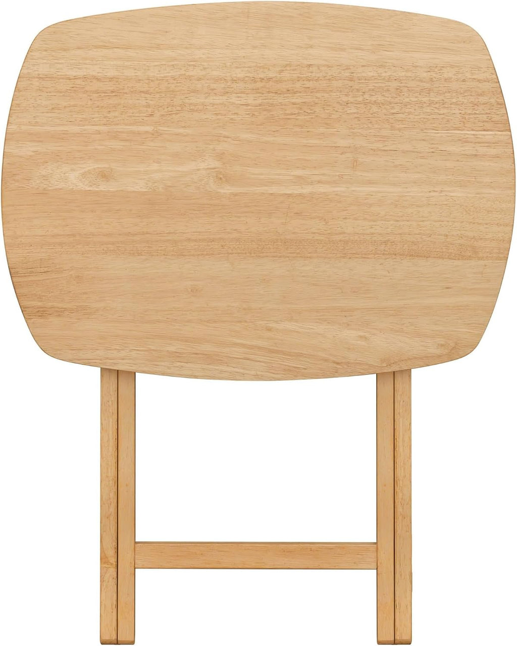 Oversized Hardwood Folding TV Tray Table, 25.5 Inches | Natural, For Dinner, For Eating