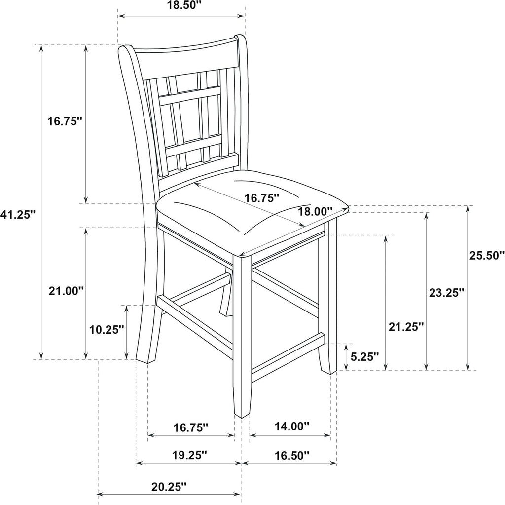 Coaster Home Furnishings - LAVON - 5-Piece Counter Height Dining Set - Oval Extendable Table with Storage & 4 Upholstered Chairs - Dining Room & Kitchen - Light Oak - 106628-S5