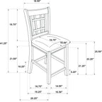 Coaster Home Furnishings - LAVON - 5-Piece Counter Height Dining Set - Oval Extendable Table with Storage & 4 Upholstered Chairs - Dining Room & Kitchen - Light Oak - 106628-S5
