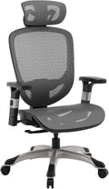 STAPLES Ergonomic Task Chair, Mesh, Ergonomic, Lumbar Support, Swivel, Gray