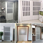 PVC Folding Door for Interior Room Divider & Small Spaces(WxH 30x80in/76.2x203in)