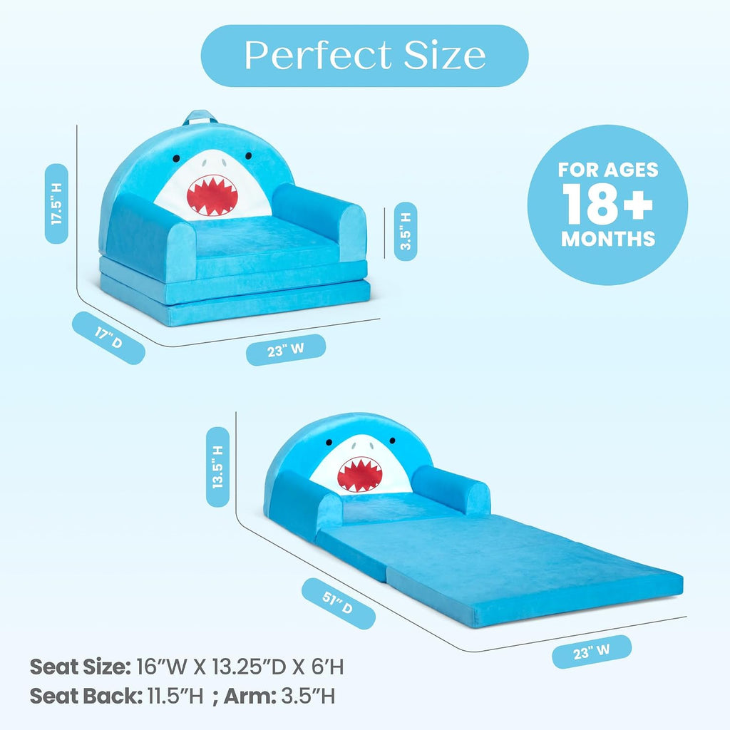 Delta Children Shark Flipout Figural Chair
