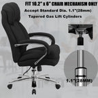 Heavy Duty 500LBs Office Chair Tilt Control Mechanism Replacement Parts, Office Chair Swivel Tilt Base W/6" x 10.2" Mounting Holes - Black