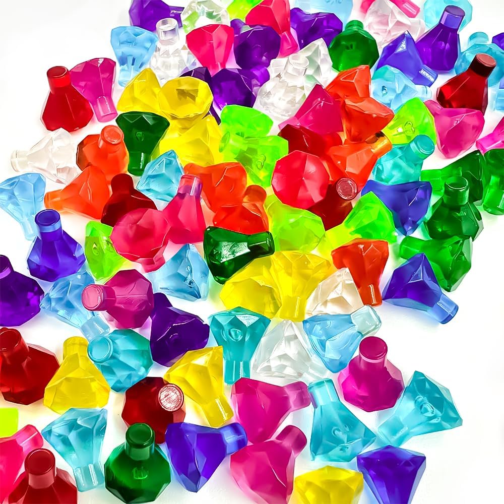 240PCS Gem Bricks, 120x Diamond Jewels, Rare Treasure Accessories Building Blocks Set, Compatible with legoes 31109 Set