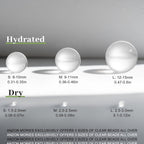 ANZON MORIES Clear Deco Granules 3 Size Options (Trial Pack), Wedding Centerpiece Table Home Decoration (16999, L 0.47-0.6in)