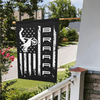 Braaap Motocross Dirt Bike American Garden Flag 28x40 Inch Outdoor Decoration Banner House Flags Yard Farmhouse Garden Deco Indoor Sign