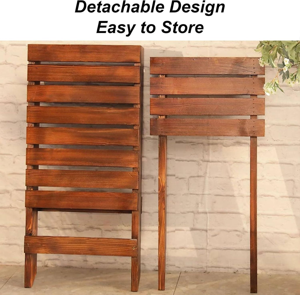 Wooden Outdoor Garden Bench，Outdoor Patio Lounge Chair,Detachable, Suitable for Patios, Backyards, Porches, and Poolside Areas(White)