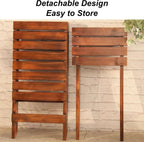 Wooden Outdoor Garden Bench，Outdoor Patio Lounge Chair,Detachable, Suitable for Patios, Backyards, Porches, and Poolside Areas(White)