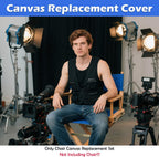 STAY GENT Director's Chair Canvas Replacement Kit 21"L x 8"W - 21"L x 16.5"W Replacement Canvas Durable Cotton Canvas Seat & Back Covers for Home,Model Artist,Makeup,Show Dressing Room, 1 Set Blue