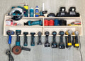 Cordless Drill Tool Holder Organization Storage Rack Wood Shelf Case Organizer 10-Slot Birch Plywood