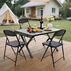 Lightweight Plastic Folding Chair with Non-Slip feet, Stackable Design for Easy Storage, Suitable for Parties, Camping, picnics, backyards, patios, banquets, Weddings, and Additional Home use