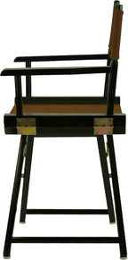 Casual Home 200-02/021-45 Director Chair 18" - Classic Height BlackFrame/Brown Canvas