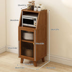 Kitchen Pantry Cabinet with Doors and Drawers, Farmhouse Wood Kitchen Pantry, Versatile Cupboard for Dining Room, for Dining Room, Living Room(Brown,35cm/13.8in)