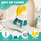 OCATO 2 Pcs Plastic Toddler Chairs: Kids Chairs for Table Toddler Stool Indoor Outdoor Camping Nursery Playroom Toddlers Kids Beach Chair Activity Rabbit Chair 3 4 5 6 Year Old Boy Girl Birthday Gift