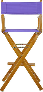 Casual Home 230-05/021-41 Director Chair 30" - Bar Height Honey OakFrame/Purple Canvas