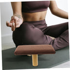 Stool with Cushion, Wooden Bench for Posture Support, Small Size Suitable Under 150cm Height, Seiza Prayer Bench for Home, Office, and Relaxation