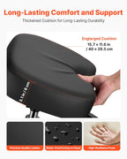 VEVOR Ergonomic Kneeling Chair with Backrest & Wheels, Mobile X-Shaped Posture Knee Chair with Adjustable Height & Thick Foam Cushions, Relief for Neck or Back Pain for Home, Office, Meditation, Black
