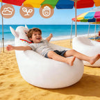 ZJchao Kids Inflatable Chair Cute Shape Inflatable Sofa with Premium Puncture Proof PVC for Indoor Outdoor Camping Beach Travel