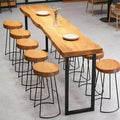 78.7in Bar Table,Solid Wood Narrow Counter Height Table, Industrial Kitchen Dining Table, for Coffee Shop, Living Room, Party Room, Small Space, Pub (78.7 * 17.71 * 41.3in)