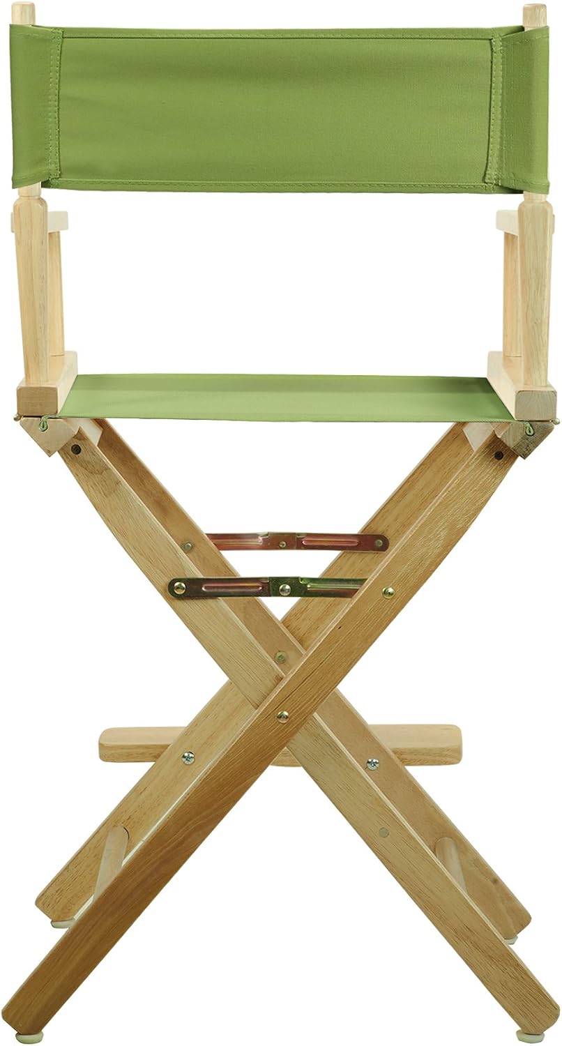 Casual Home 220-00/021-72 Director Chair 24" - Counter Height Natural Frame/Lime Green Canvas