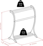 Winsome Bella Blanket Rack in Walnut Finish