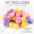 ORIENTAL CHERRY Easter Decorations - Easter Peeps Bunnies Vase Filler Set, Spring Decor Home Indoor Decoration Centerpieces for Tables