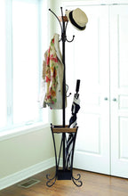 Artesa Coat Rack With Umbrella Stand And Removable Tray, Black - 5215210