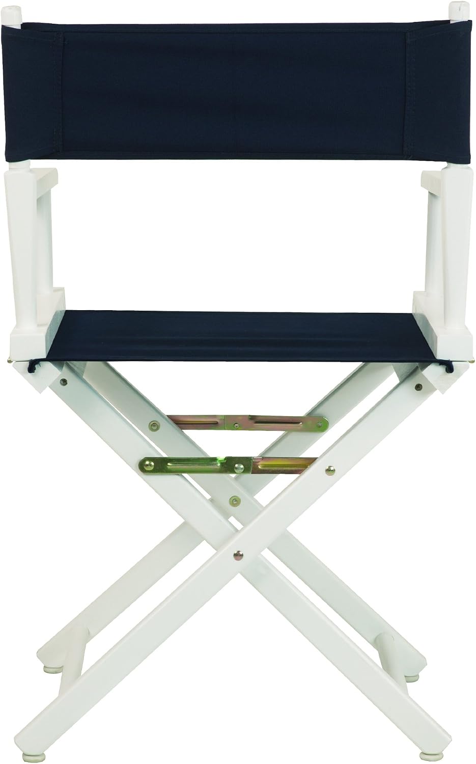 Casual Home 18" Director's Chair White Frame with Navy Canvas