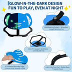 Garvee Spinning Chair for Autistic Kids, Multifunctional Sensory Chair, Glow-in-the-Dark Elephant Swivel Seat, Balance Training Sit and Spin Toy for ADHD, Ideal Gift for Autistic Boys, Ages 3+