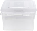 Allibert "Handy Storage Box with Click Lid, Transparent, 4 Litre