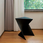 Sofa Side Table, Modern Vanity Side Table, Plastic Coffee Table, Bedside Table, Simple Decorative Table, Multipurpose End Table for Living Room (1, Black)