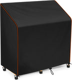 Potting Bench Table Cover, 420D Oxford Kitchen Cabinet Covers Outdoor Waterproof Protective Garden Storage Cabinet with Potting Bench Dustproof Cover 45"L X 20"W X 48"H,Black
