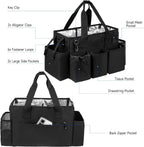 Cleaning Caddy Bag, Cleaning Supplies Organizer for Housekeepers, Housekeeping Caddy with Handle and Detachable Padded Cushion, Black