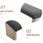 Didiseaon Foldable Wooden Meditation Bench Stool for Adults with Stable Construction and Cloth Seat, for Travel and Zen Practices, Compact Kneeler Chair for Prayer and Relaxation