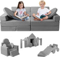 Kids Play Couch 15PCS, Modular Foam Sofa, Convertible Kids Play Set | Kids Play Couch 15PCS, Convertible Kids Furniture, Ideal for Playroom, Reading, Playing and Relaxing