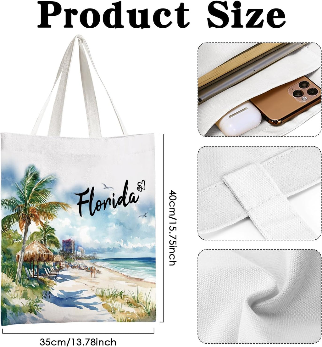 Canvas Tote Bag Gift - Funny Reusable Cloth Bags Vintage Totes Gifts for Women Shopping Grocery Lover Books Reader