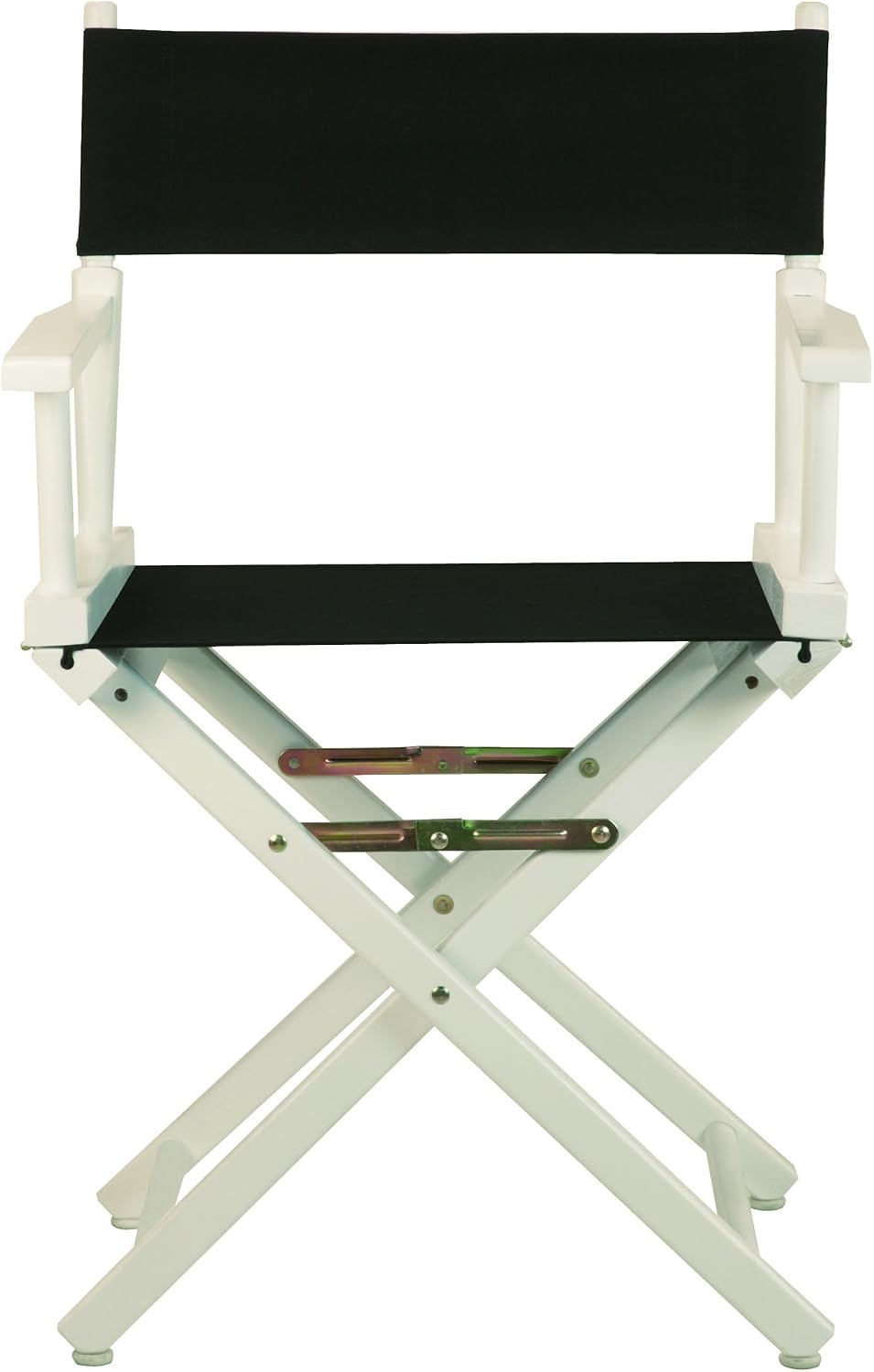 Casual Home 18" Director's Chair White Frame with Black Canvas