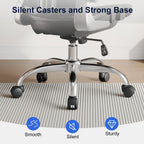 marrap Ergonomic Office Chair, Mesh Seat Cushion with 3D Armrests and 3D Headrest, Adjustable Lumbar Support with 90-120° Rocking Function for Home Office, Black