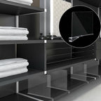Boao 8 Pcs Shelf Dividers for Closet Organization Acrylic Clear Shelf Divider Purse Organizer Handbag Separator Bookshelf Divider for Closet Bedroom Kitchen Office Cabinet Bathroom